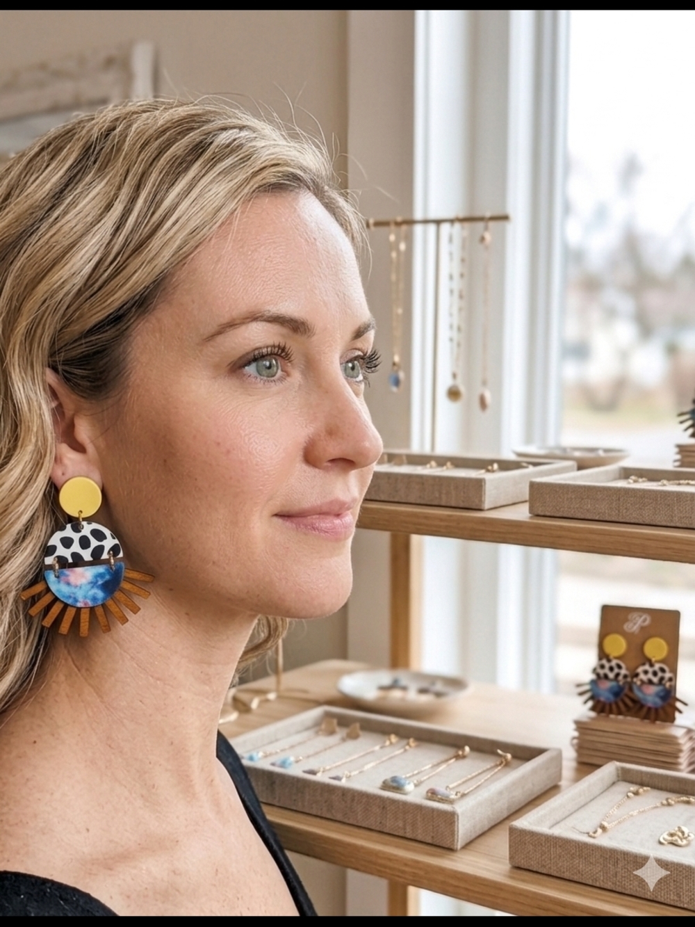 Plundee - Handcrafted Multicolor Statement Drop Earrings - Women Jewelry